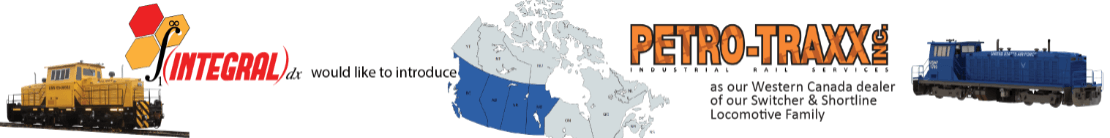 Integral dx would like to introduce Petro-Traxx as our Western Canada dealer of our Switcher & Shortline Locomotive Family