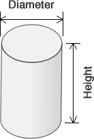 Concrete Calculator Round Measurement Diagram
