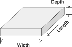 Concrete Calculator Slab Measurement Diagram